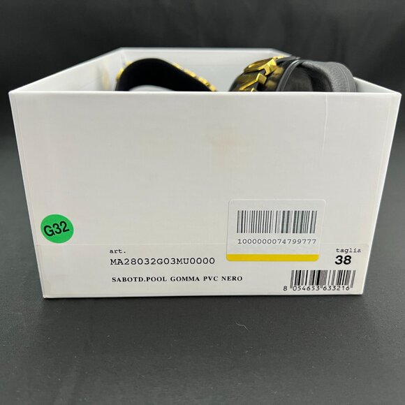 Moschino Black Lettering Logo Pool Slides - size = IT 38 - Picture 6 of 7